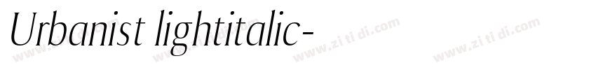 Urbanist lightitalic字体转换 Urbanist lightitalic字体转换